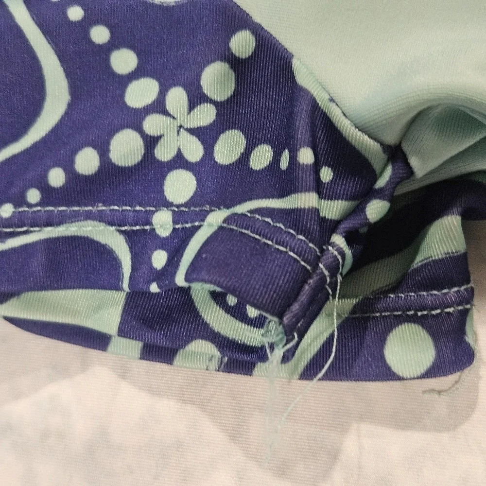 Gymboree Girls 5T 2 Piece Swimsuit Star‎ Rash Guard Set Blue Ruffle Bottoms
